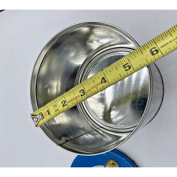 Trader Joe's Cookie Tin Empty Danish Butter Cookies Blue White Danish Christmas - Picture 8 of 15